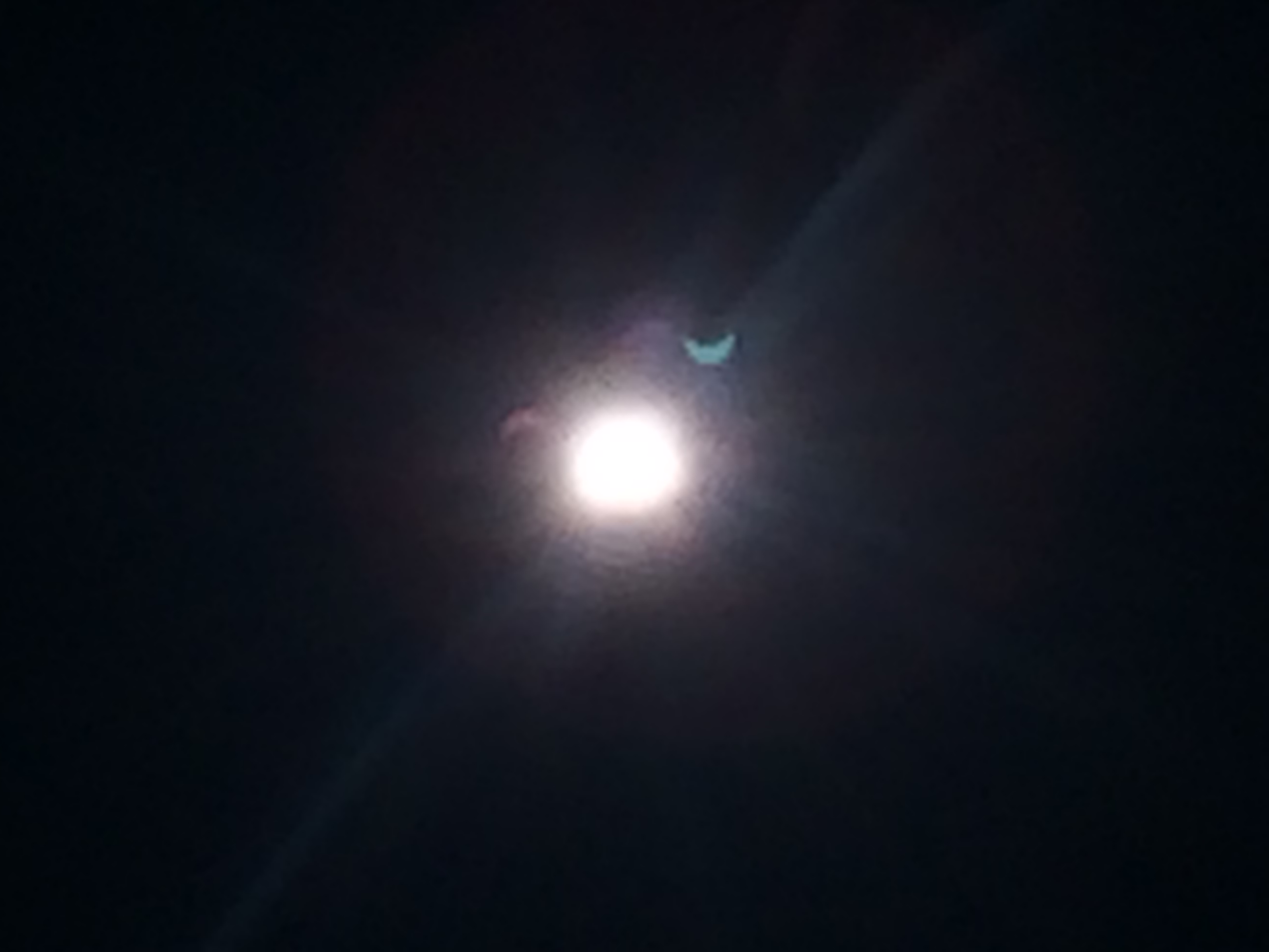 Eclipse in lens flares